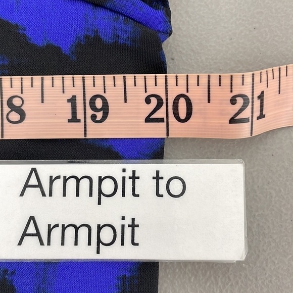 Nicole Miller Dress Long Sleeves Blue Black Knee Length Size Large - Picture 8 of 12